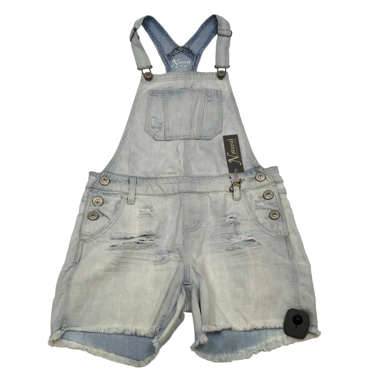 Blue Denim Shortalls Natural Reflections, Size Xs