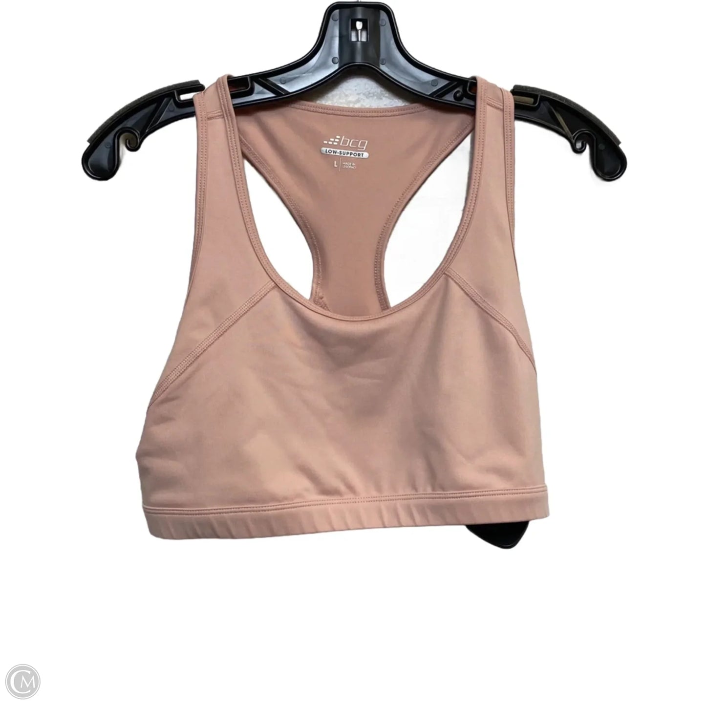 Athletic Bra By Bcg In Pink, Size: L