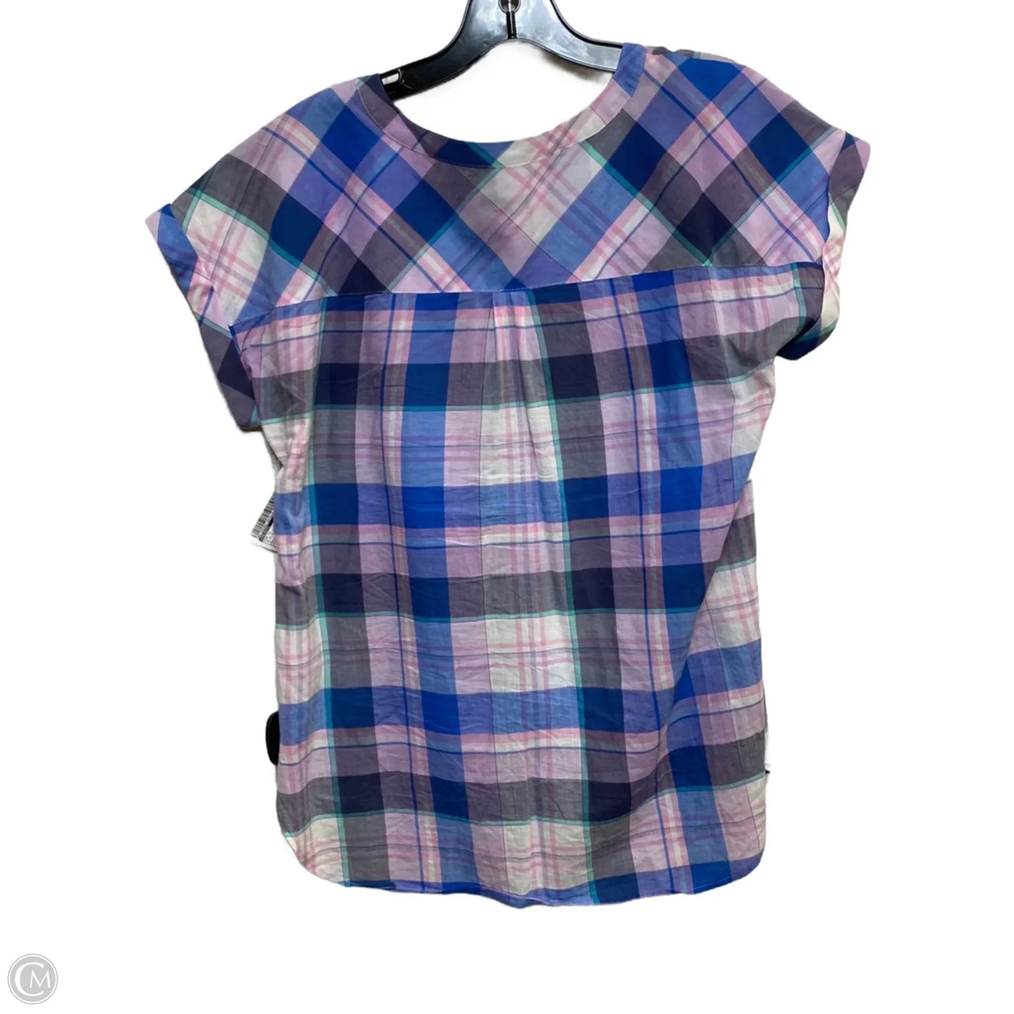 Top Short Sleeve By Talbots In Blue & Pink, Size: S
