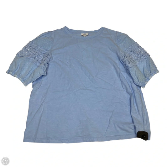 Top Short Sleeve By Crown And Ivy In Blue, Size: Xl