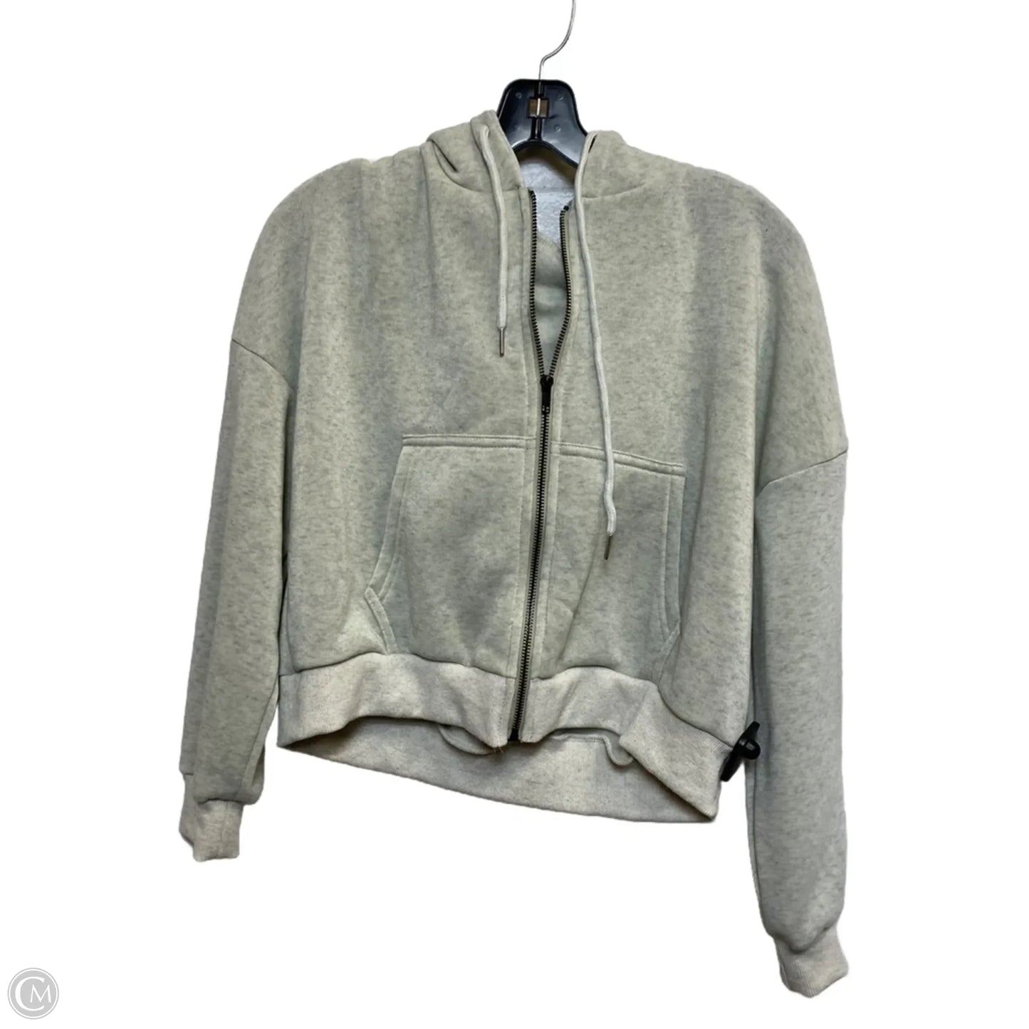 Sweatshirt Hoodie By Shein In Grey, Size: M