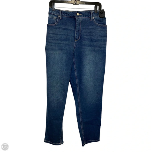 Jeans Skinny By Time And Tru In Blue Denim, Size: 14