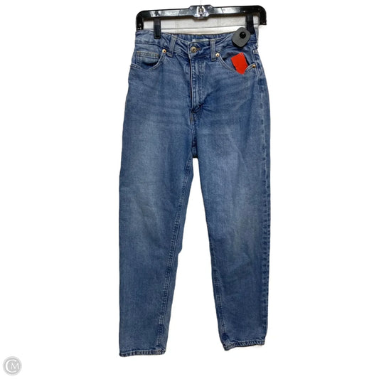 Jeans Straight By H&m In Blue Denim, Size: 4