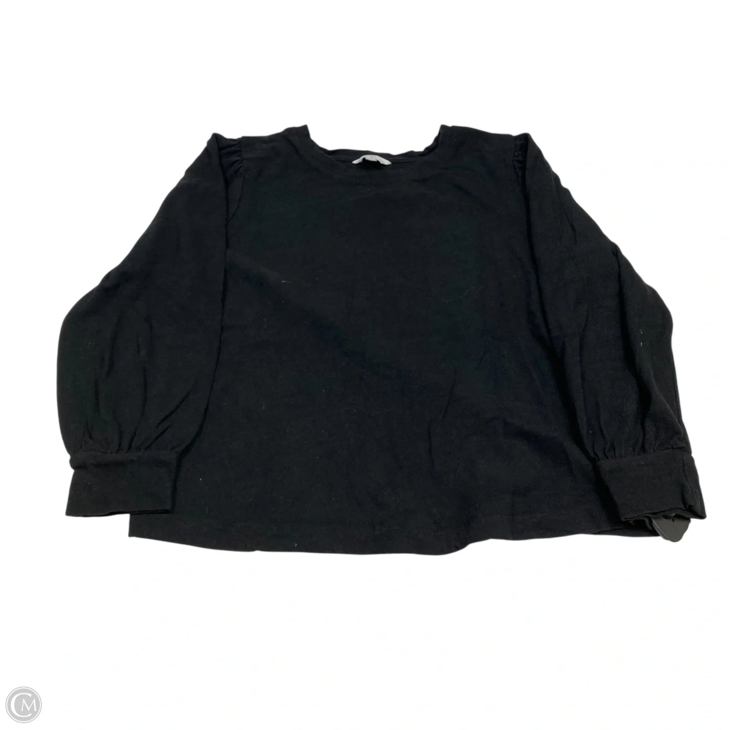 Top Long Sleeve By Time And Tru In Black, Size: L