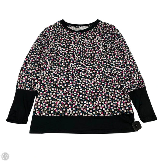 Top Long Sleeve By Nine West Apparel In Black, Size: L