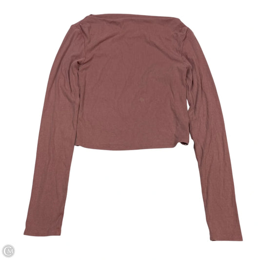 Top Long Sleeve Basic By Wild Fable In Pink, Size: S