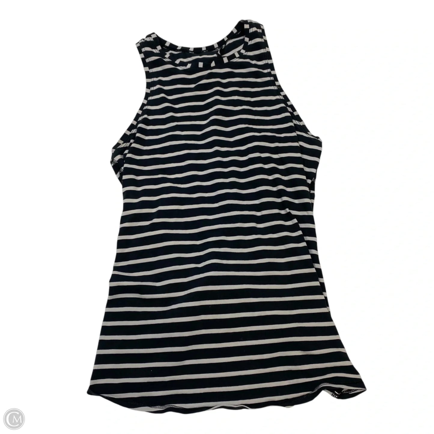 Athletic Tank Top By Lululemon In Black & White, Size: S