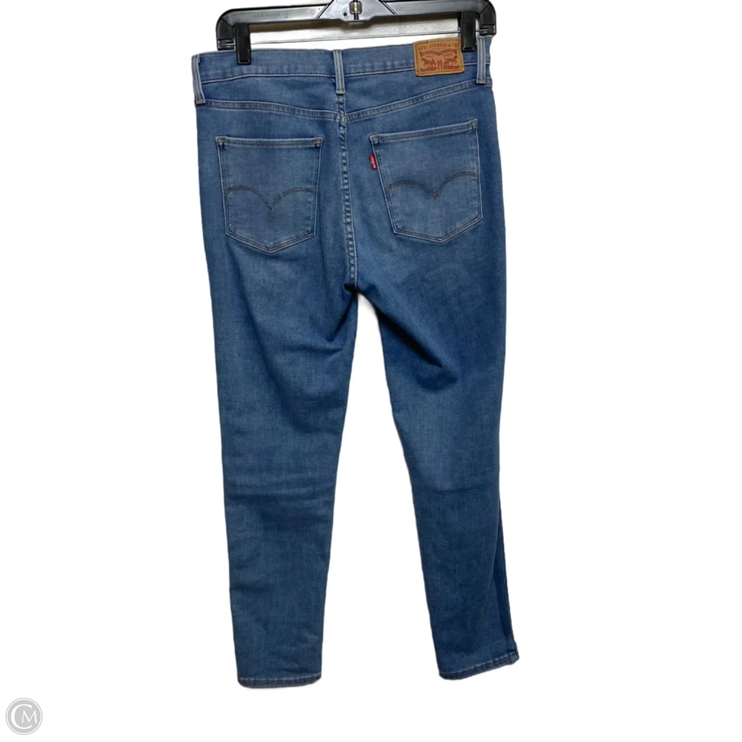 Jeans Skinny By Levis In Blue Denim, Size: 8