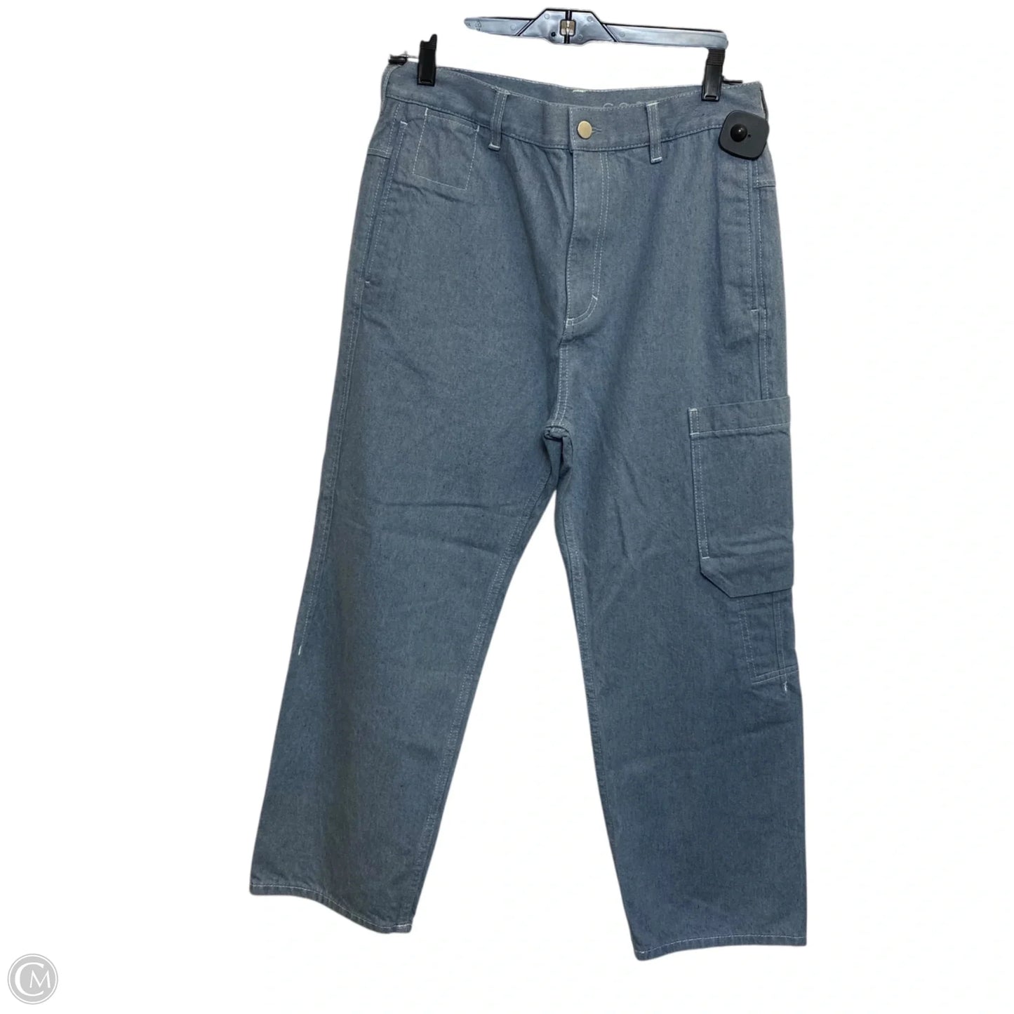 Jeans Straight By Cos In Blue Denim, Size: 10