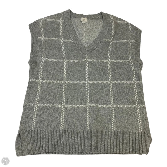 Vest Sweater By A New Day In Grey, Size: S