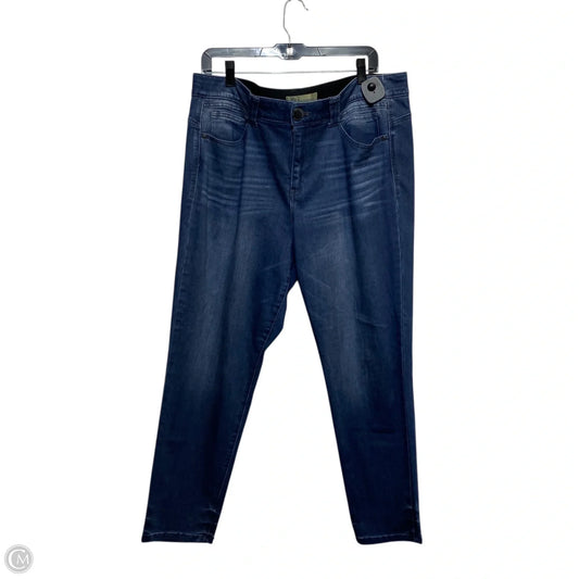 Jeans Skinny By Democracy In Blue Denim, Size: 16