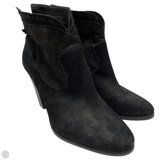 Boots Ankle Heels By Vince Camuto In Black, Size: 10