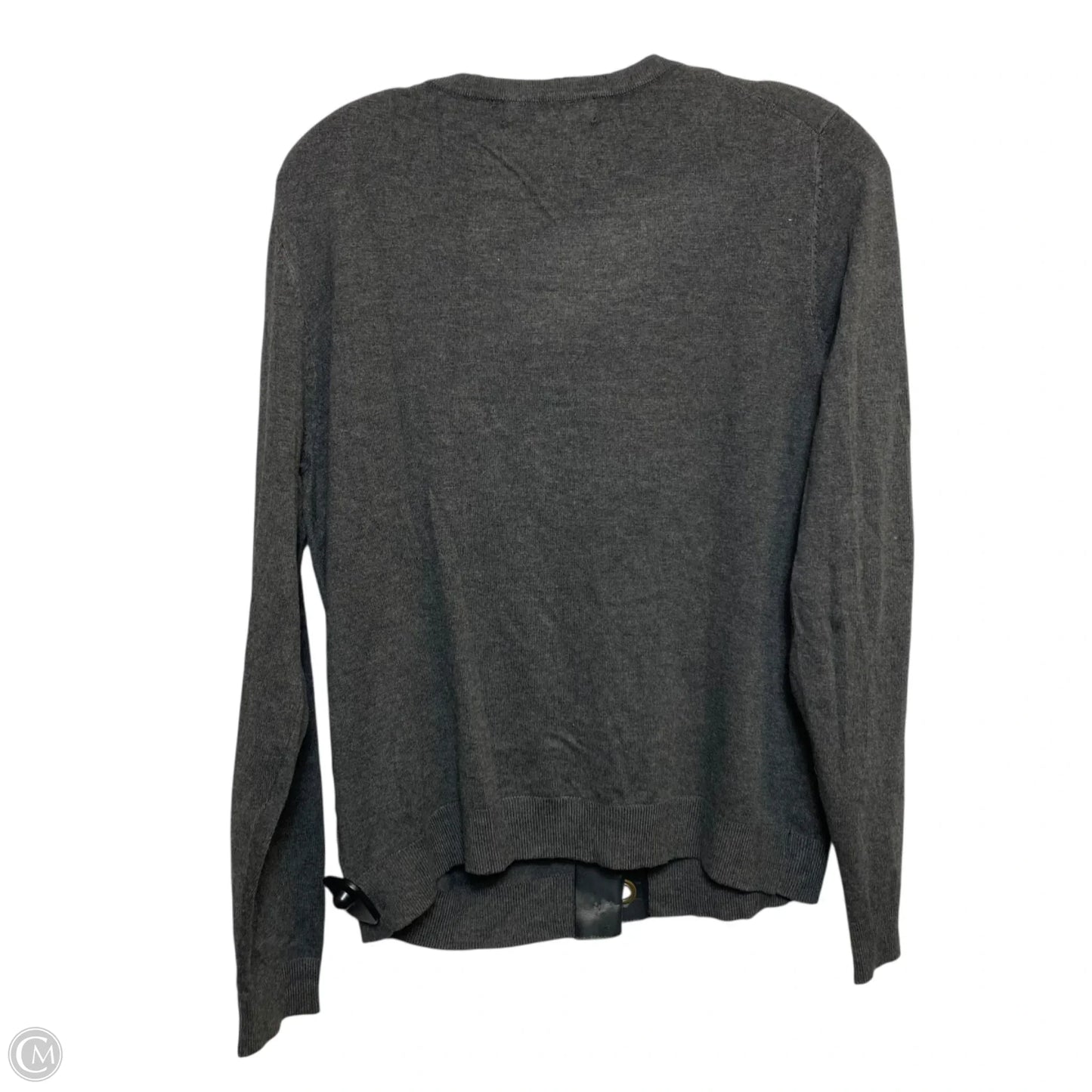 Cardigan By Ellen Tracy In Grey, Size: L