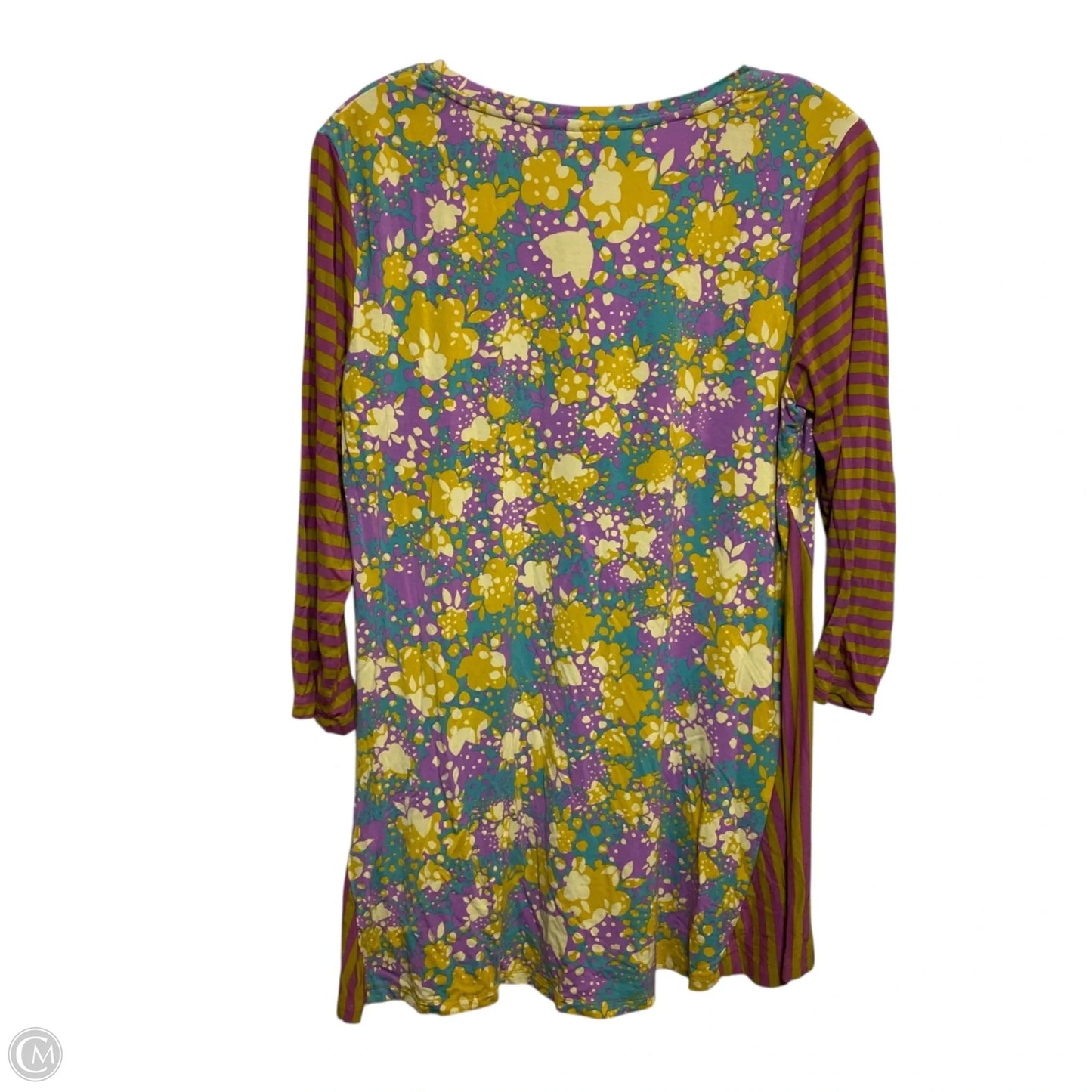 Top 3/4 Sleeve By Logo In Multi-colored, Size: M