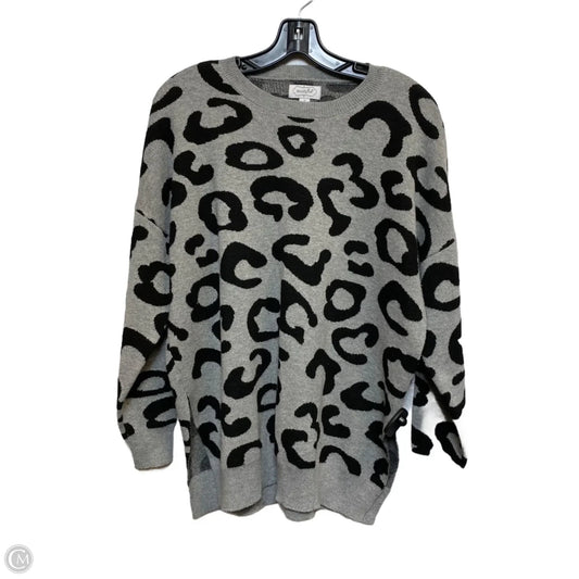 Sweater By Mudpie In Black & Grey, Size: S