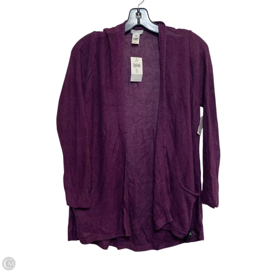 Cardigan By J. Jill In Purple, Size: Sp