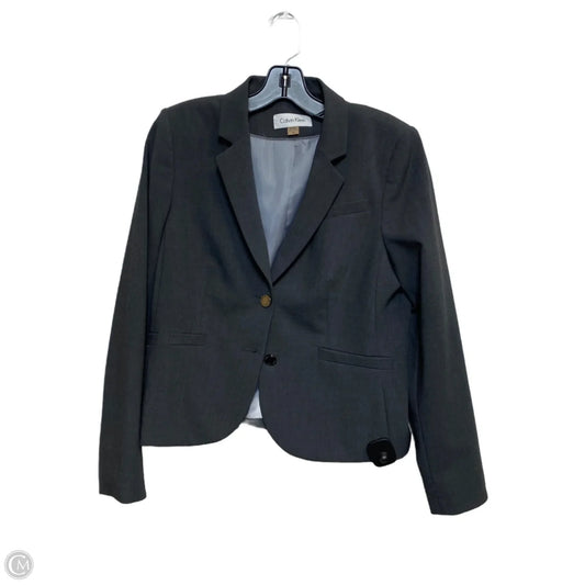 Blazer By Calvin Klein In Grey, Size: Lp
