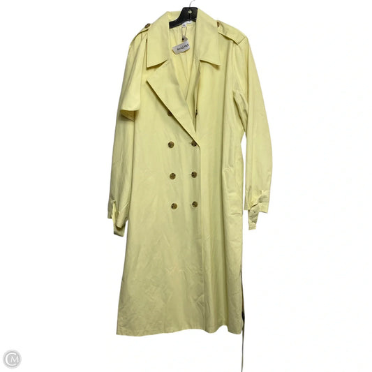Coat Trench Coat By The Drop In Yellow, Size: Xxl