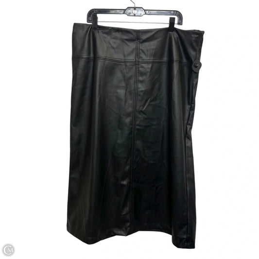 Skirt Midi By A New Day In Black, Size: Xl