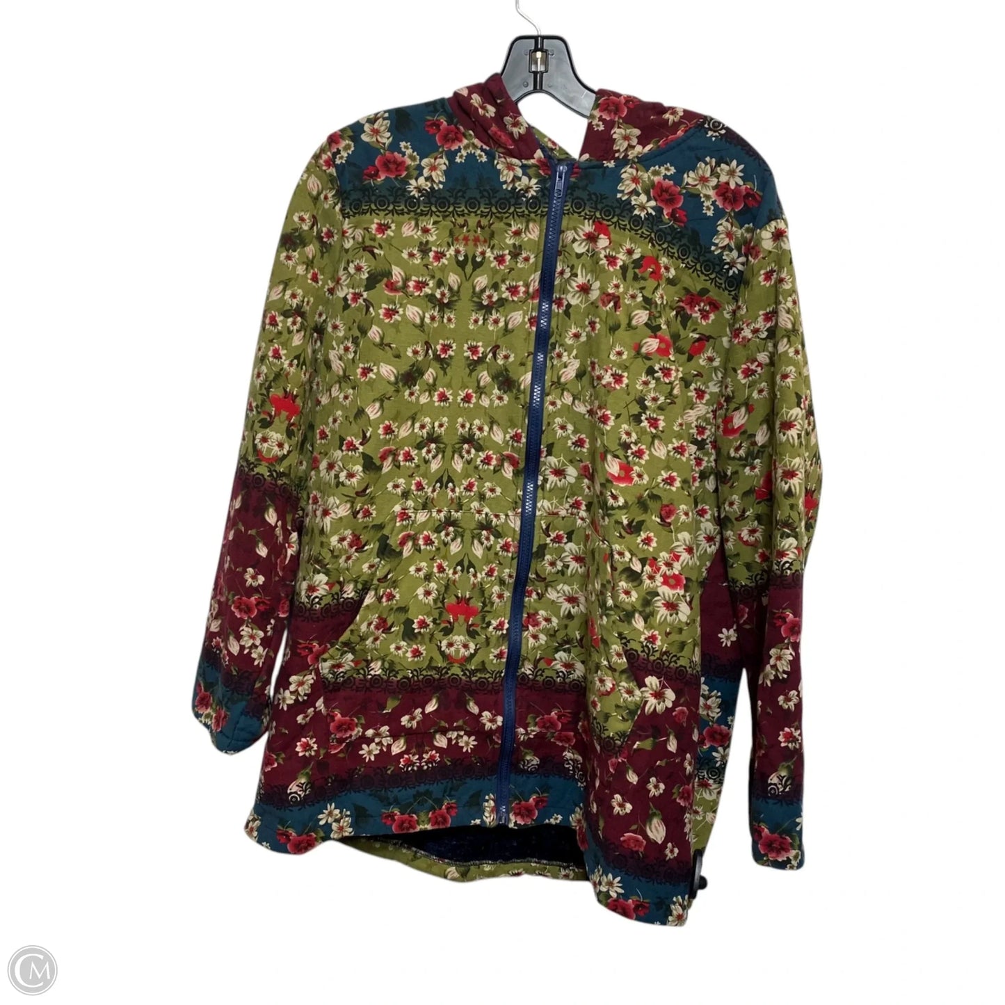 Jacket Other By Shein In Green & Red, Size: 2x