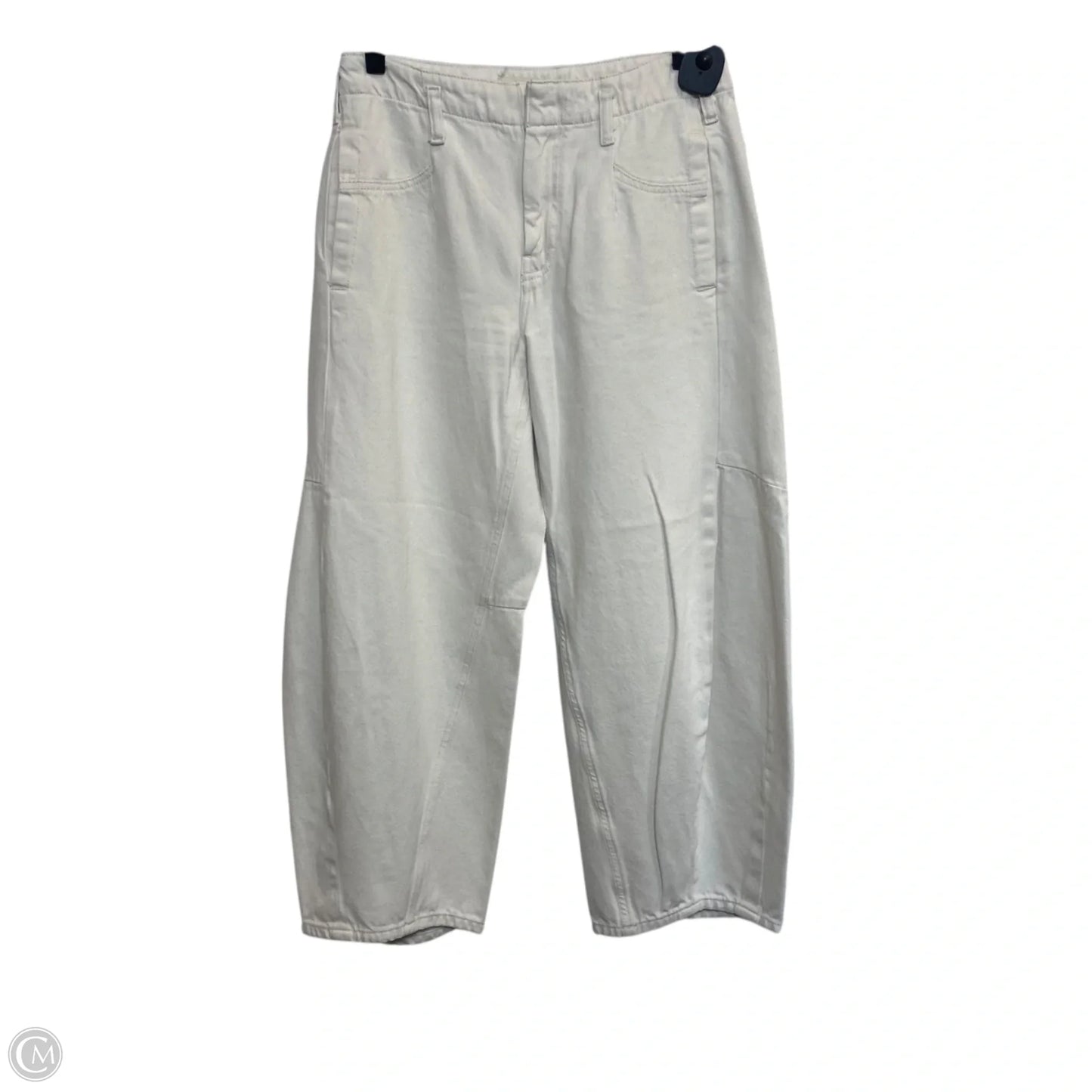 Jeans Wide Leg By Pilcro In Cream Denim, Size: 4p