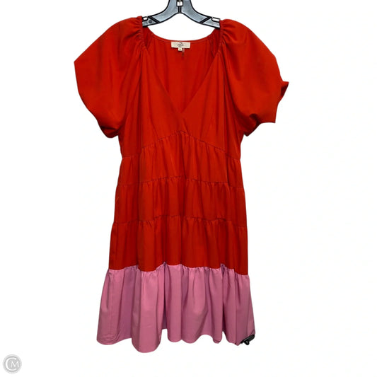 Dress Casual Short By Entro In Pink & Red, Size: 0