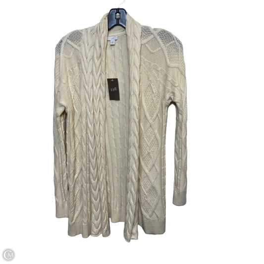 Sweater Cardigan By J. Jill In Cream, Size: Xs
