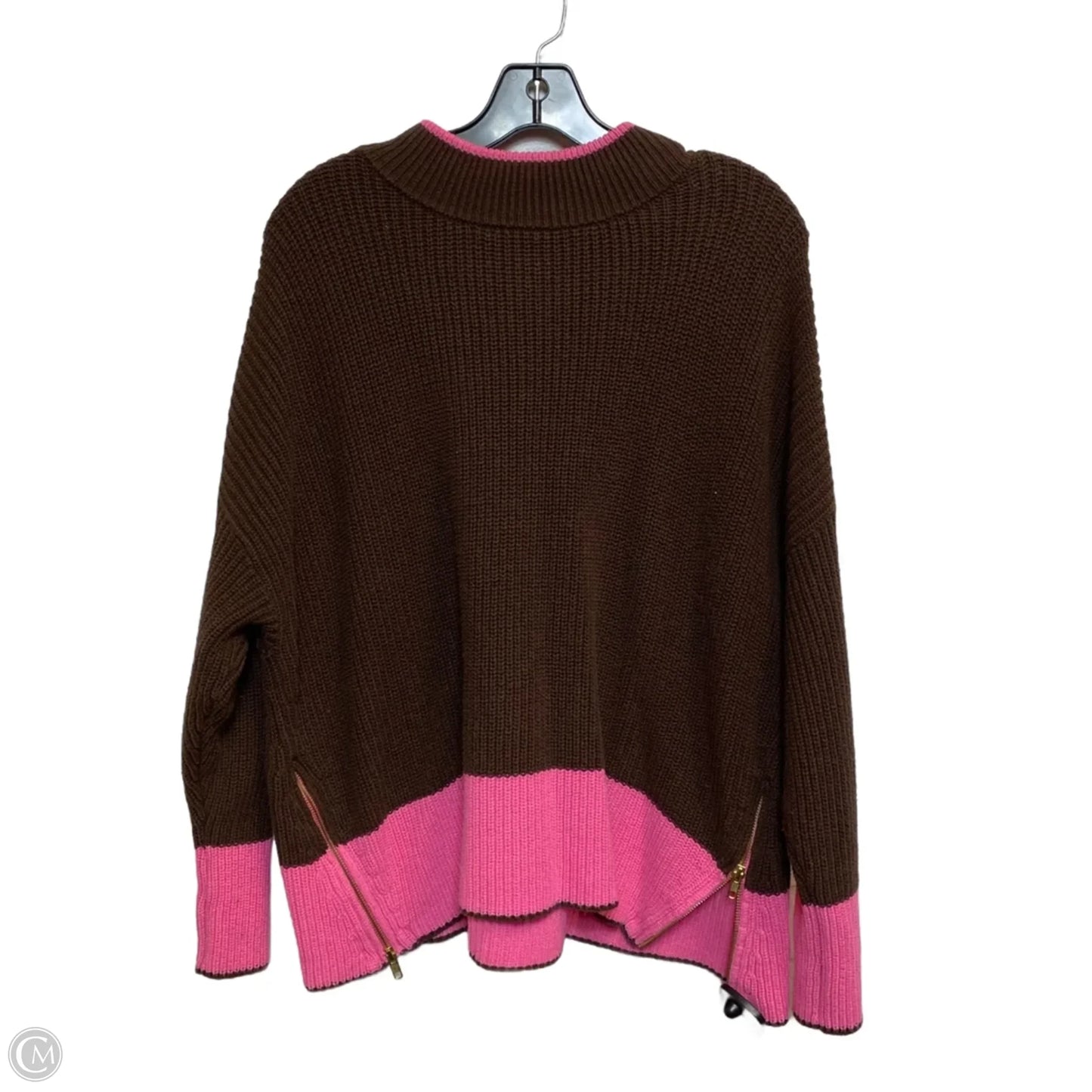 Sweater By Crown And Ivy In Brown & Pink, Size: Lp