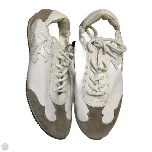 Shoes Designer By Tory Burch In Tan & White, Size: 8