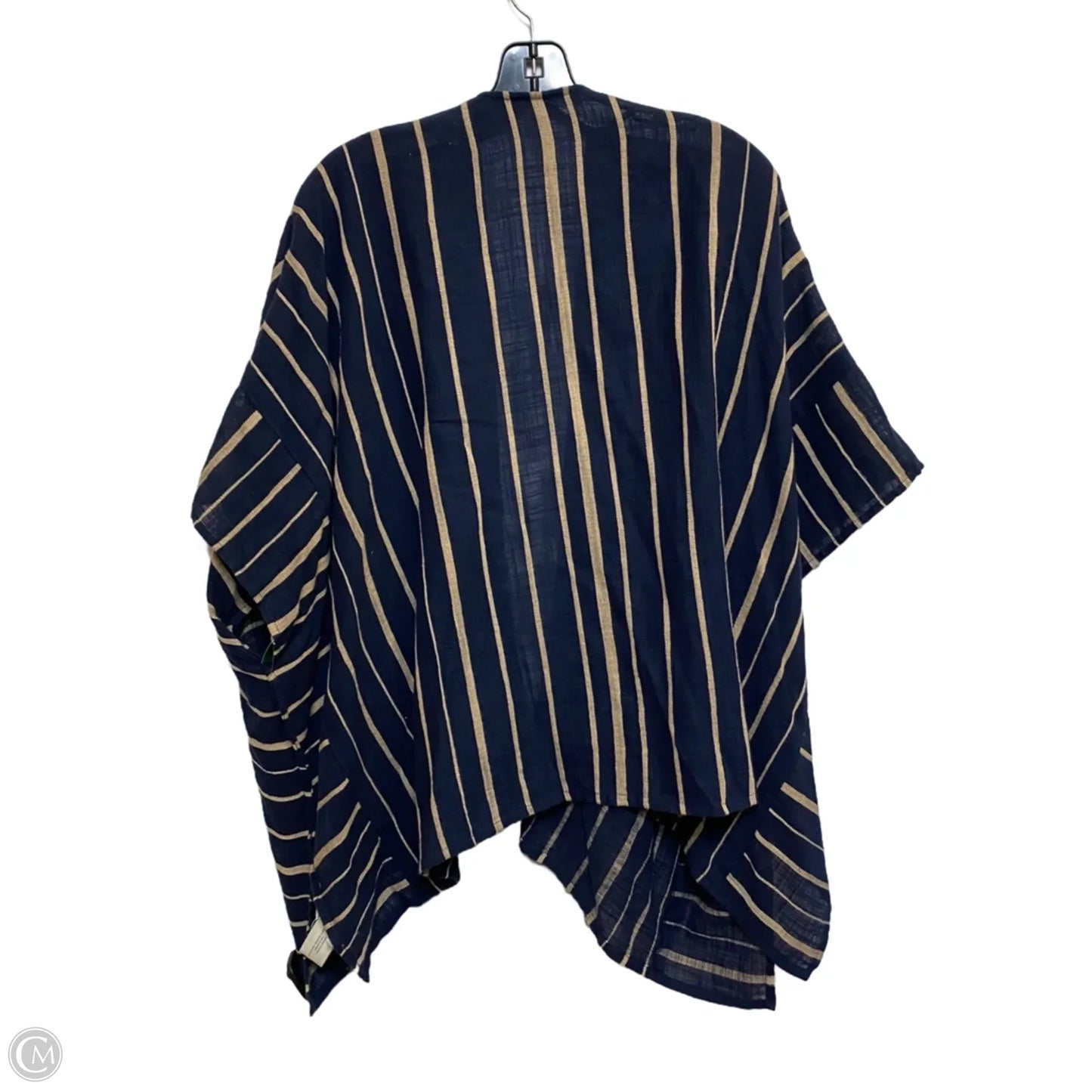 Kimono By Lucky Brand In Blue & Tan, Size: Osfm