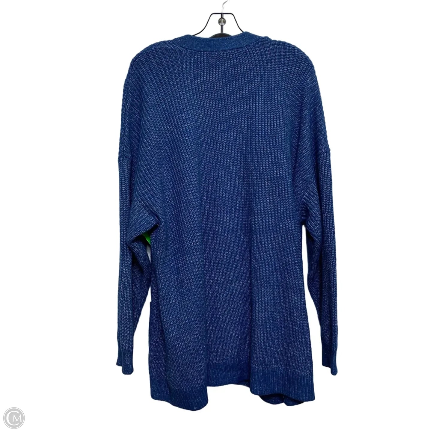Sweater Cardigan By Lane Bryant In Blue, Size: 3x