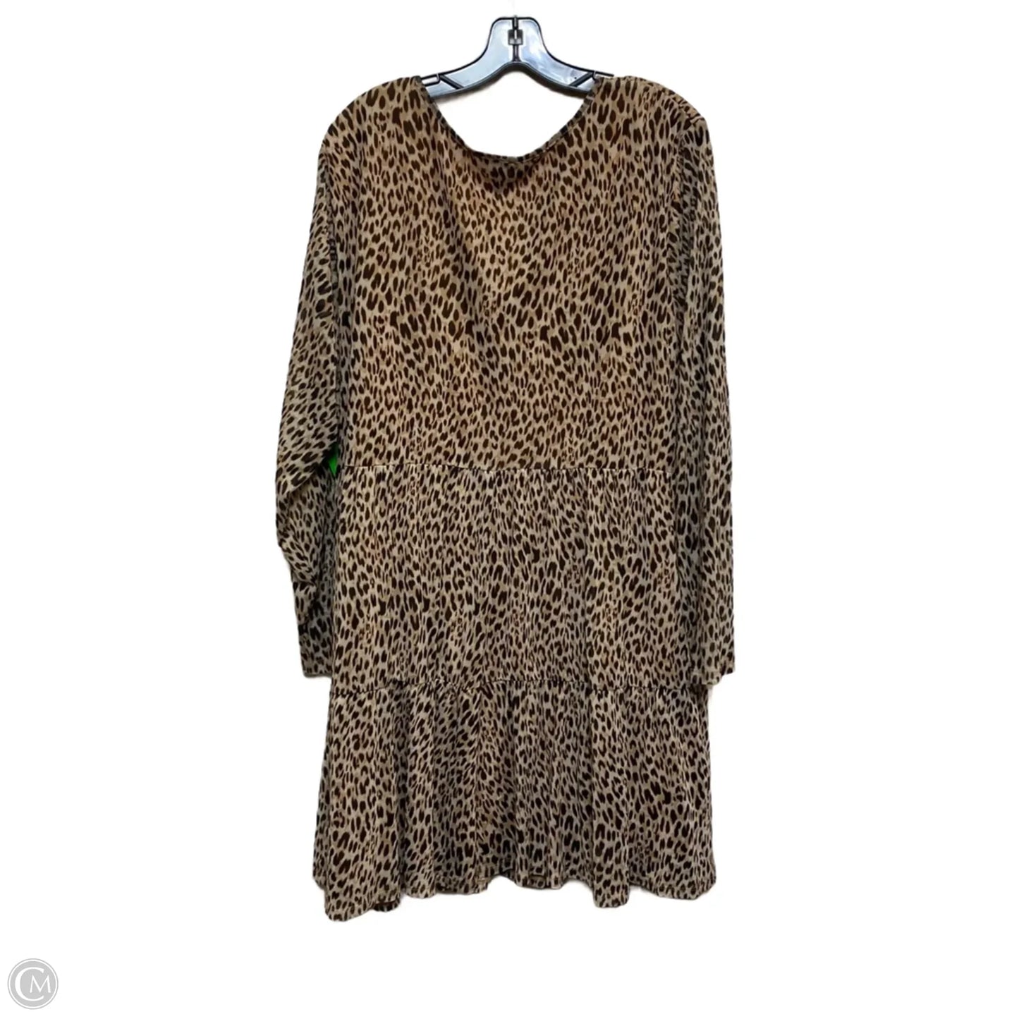 Dress Casual Short By Love Fire In Animal Print, Size: 4x