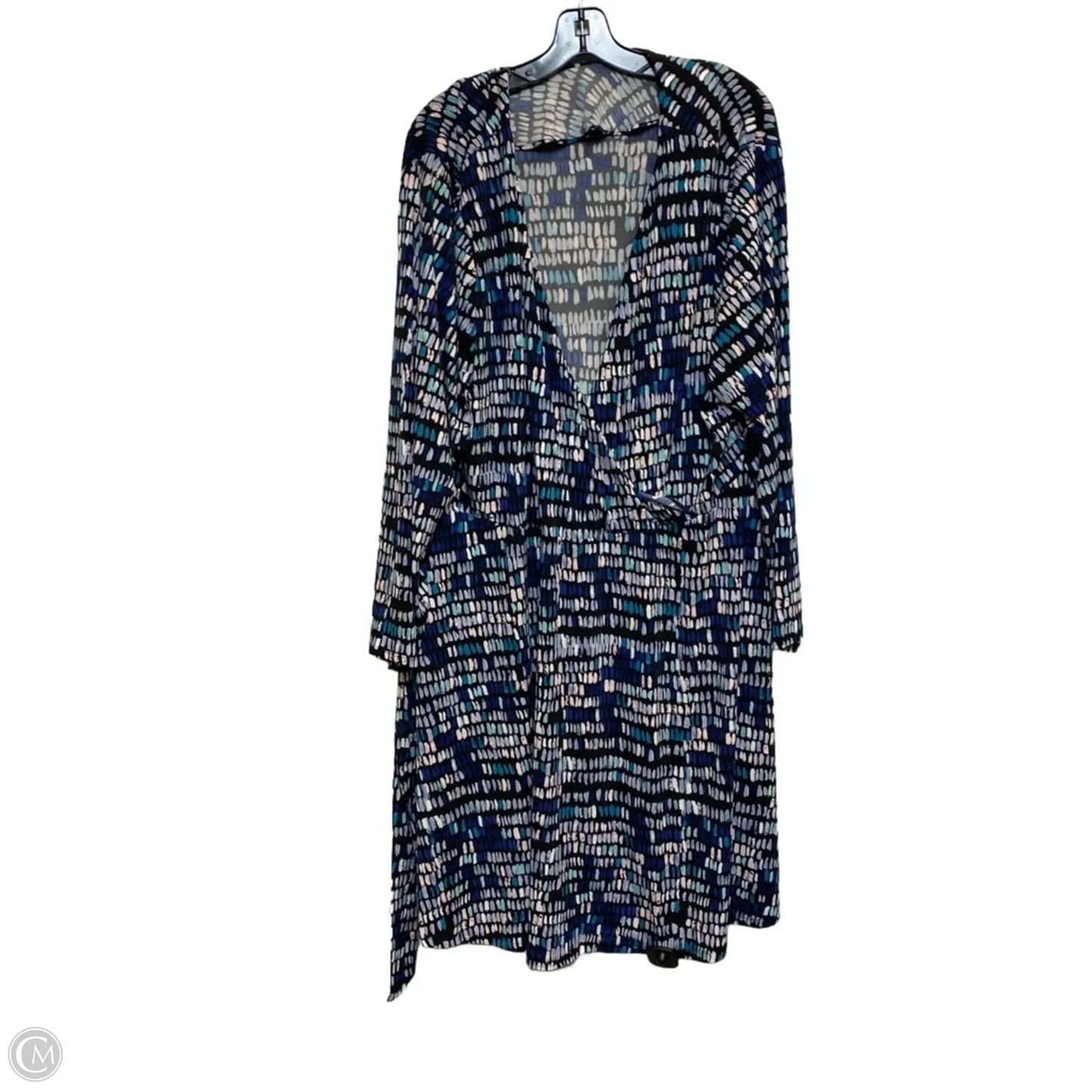 Dress Casual Short By Limited In Black & Blue, Size: 3x