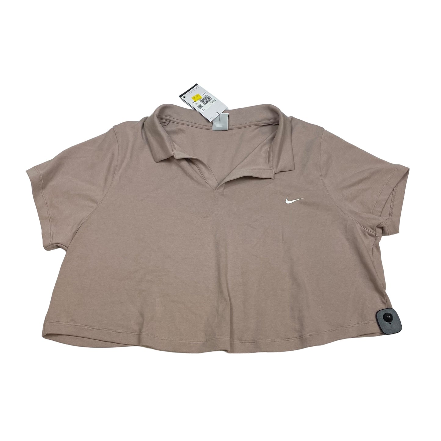 Tan Athletic Top Short Sleeve Nike Apparel, Size 3x