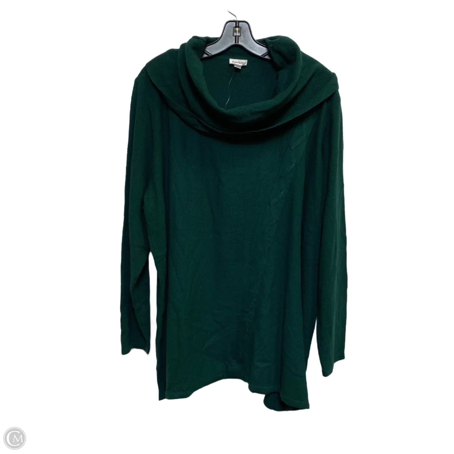 Top Long Sleeve By Avenue In Green, Size: 4x