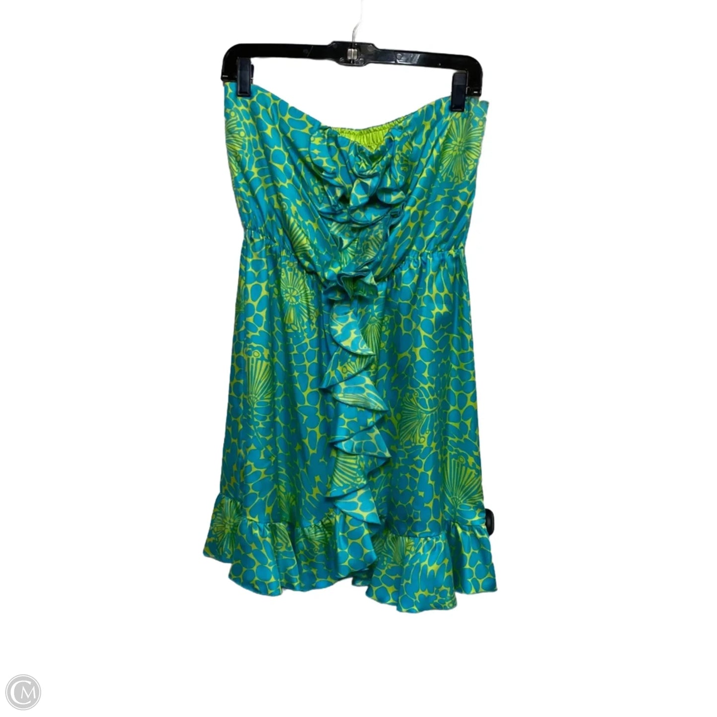 Dress Designer By Lilly Pulitzer In Blue & Green, Size: Xs