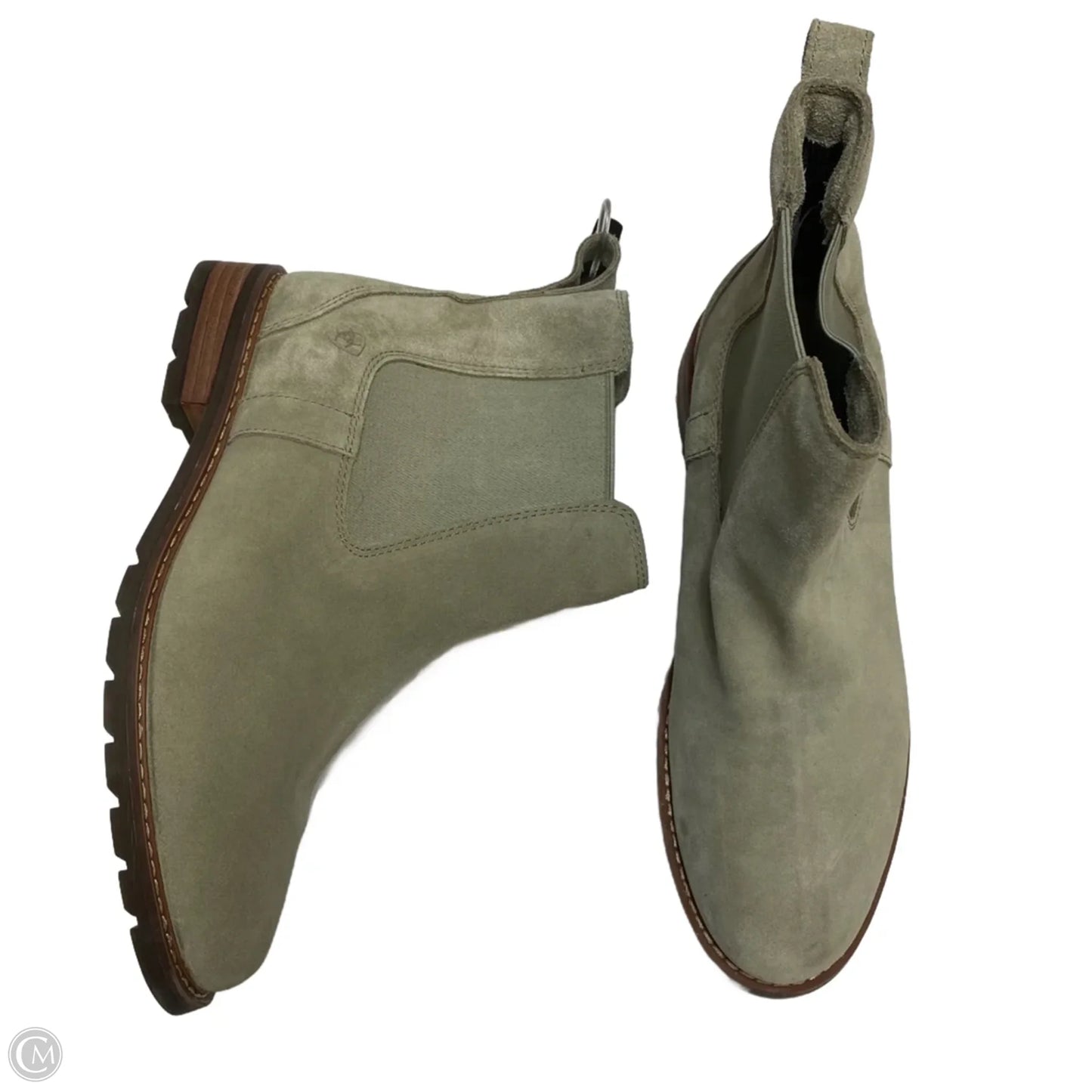 Boots Ankle Flats By Ariat In Green, Size: 10