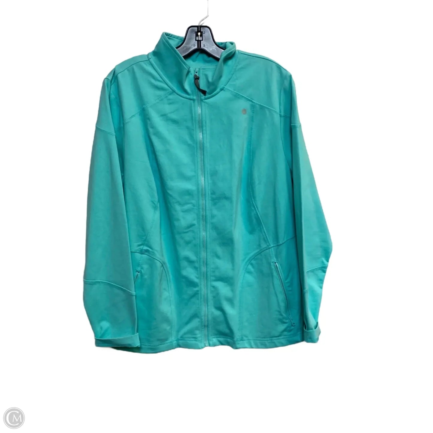 Athletic Jacket By Talbots In Green, Size: 1x