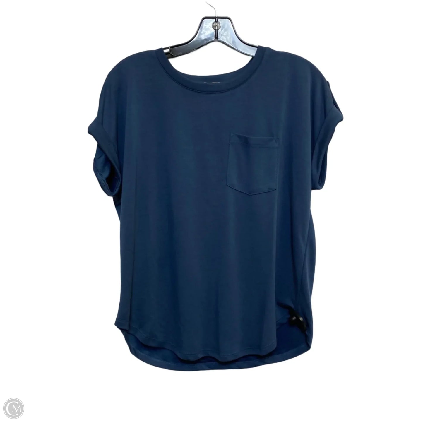Top Short Sleeve By Cable And Gauge In Blue, Size: S