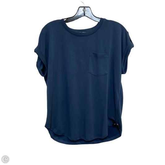 Top Short Sleeve By Cable And Gauge In Blue, Size: S
