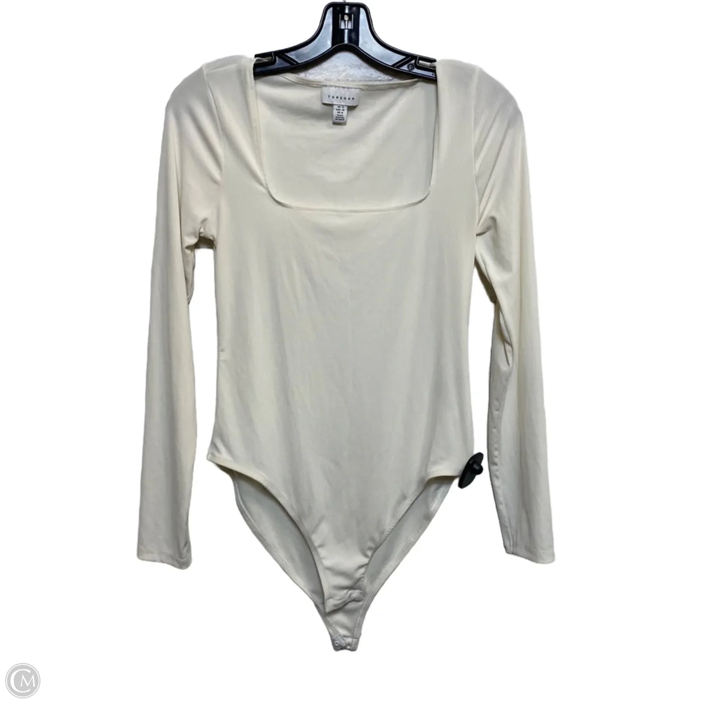 Bodysuit By Top Shop In Cream, Size: M