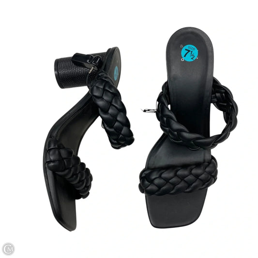 Sandals Heels Block By A New Day In Black, Size: 7.5
