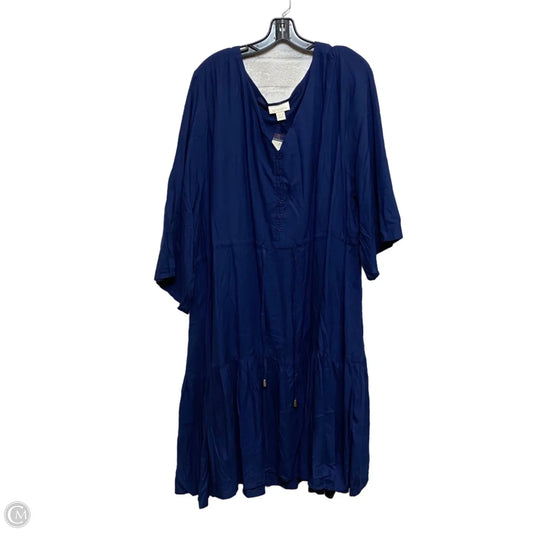 Dress Casual Short By Loralette In Blue, Size: 5x