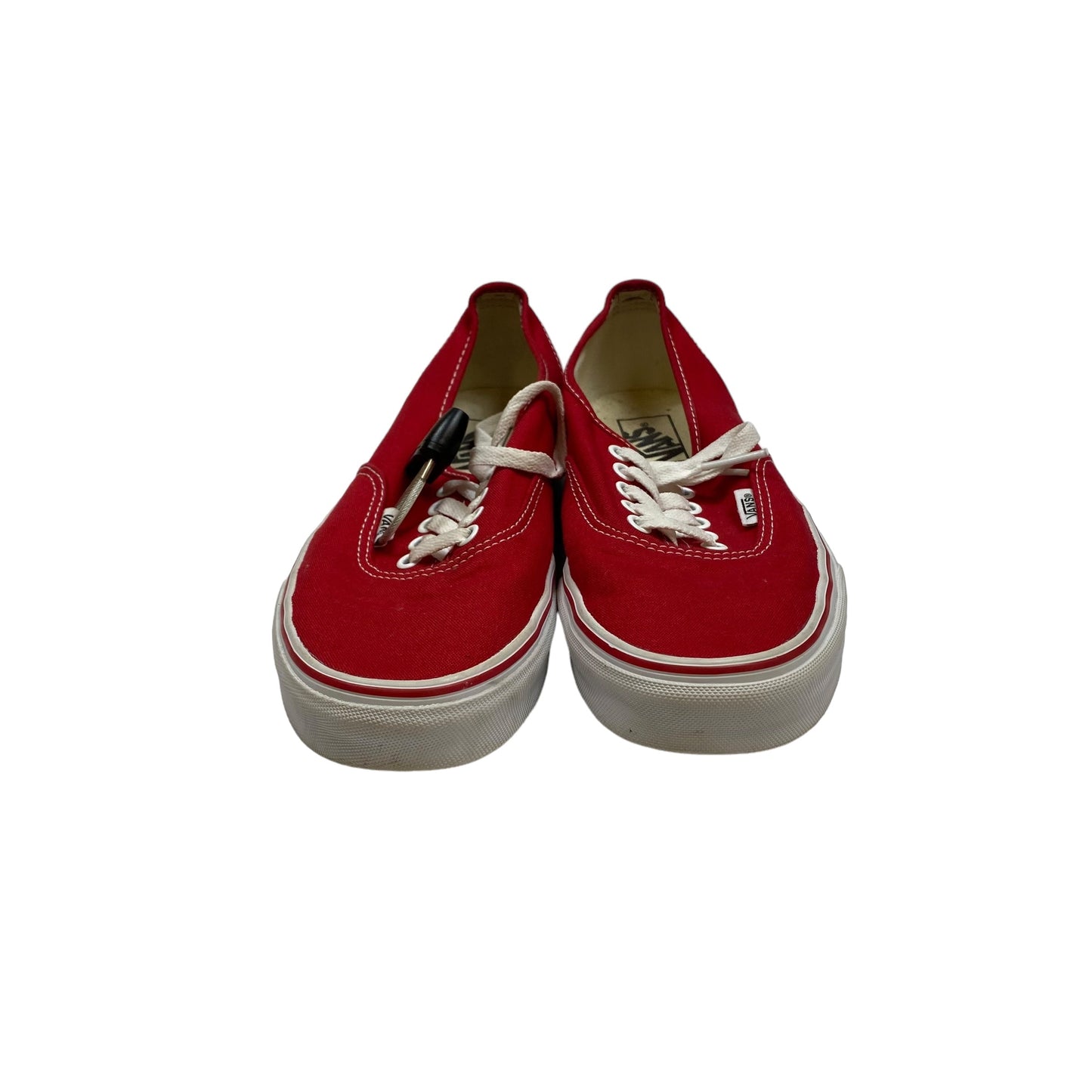 Red Shoes Sneakers Vans, Size 9