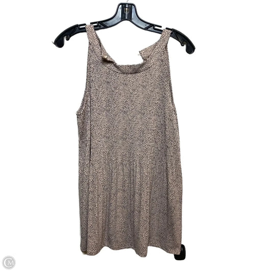 Top Sleeveless By Adrianna Papell In Black & Pink, Size: L