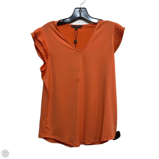 Top Sleeveless By Adrianna Papell In Orange, Size: S
