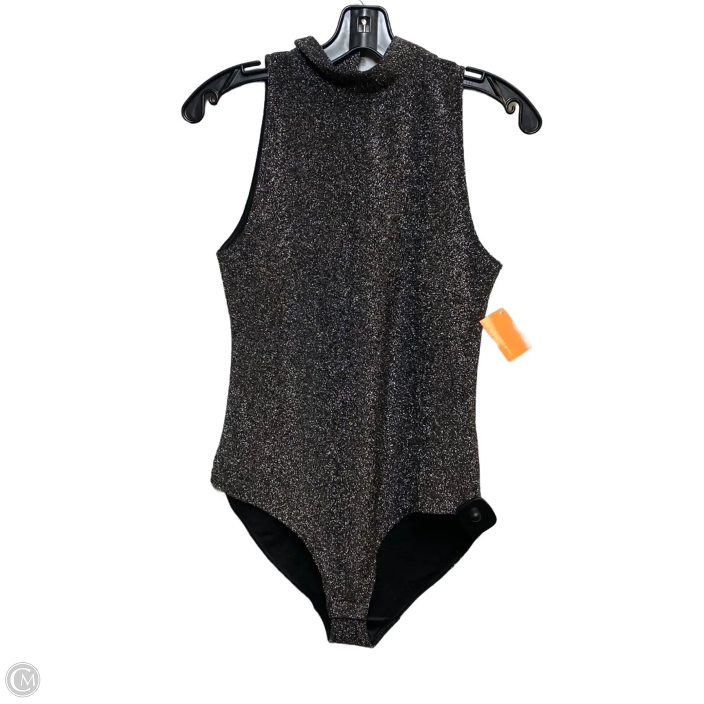 Bodysuit By H&m In Black & Silver, Size: M
