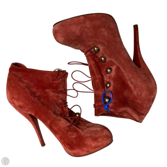 Shoes Luxury Designer By Christian Louboutin In Red, Size: 7