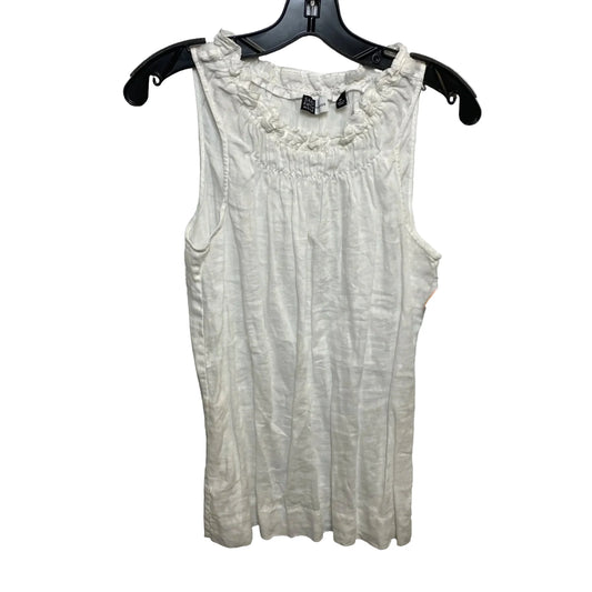 Top Sleeveless By Saks Fifth Avenue In White, Size: M