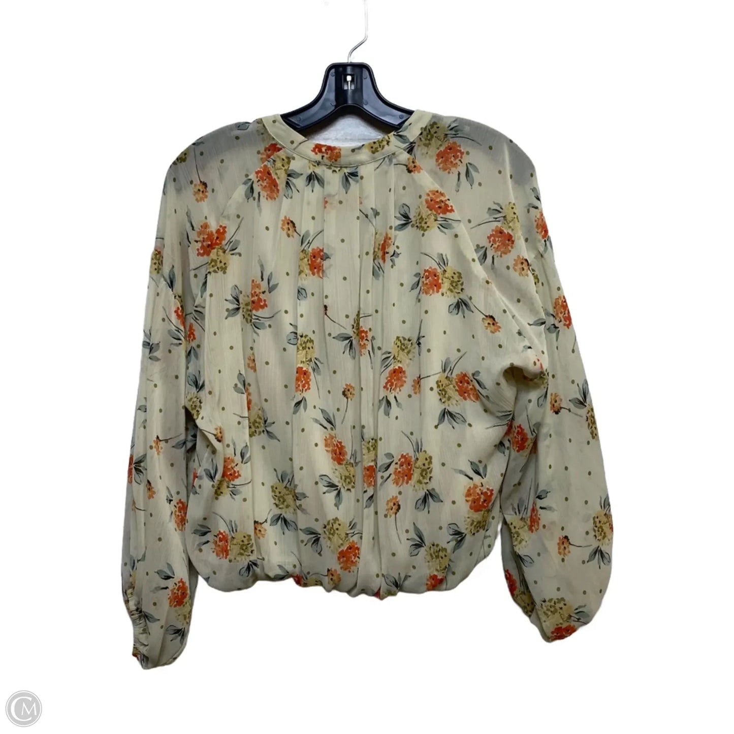 Top Long Sleeve By Dress Forum In Tan, Size: M